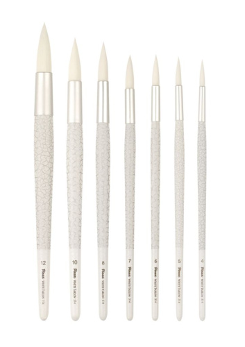 Кисть синтетика круглая Pinax "WHITE TAKLON 314"