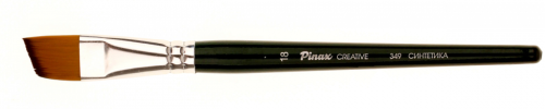 Кисть синтетика №18 скошенная Pinax "Creative 349" короткая ручка