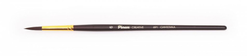 Кисть синтетика №6 круглая Pinax "Creative 691" жесткая, короткая ручка