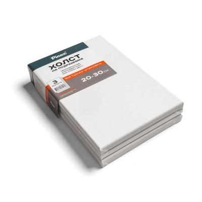 Набор холстов на подрамнике 3 шт Pinax 20x30 см 100% хлопок 280 г