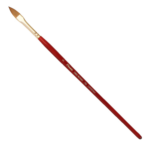 Кисть синтетика №8 овальная "язык" Pinax "Oro Rosso 756" короткая ручка
