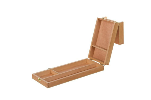 Ящик художника Pinax SB-2 с ячейками и пеналом для кистей и красок, 3 секции, бук