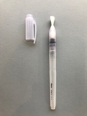 Кисть синтетика с резервуаром №8 плоская Pinax "Aquantech" средняя