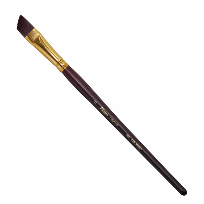 Кисть синтетика №8 скошенная Pinax "Creative 698" жесткая, короткая ручка