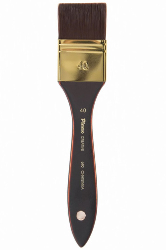 Кисть синтетика №40 флейц Pinax "Creative 690" жесткая