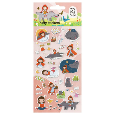 Наклейки объемные MESHU "Little red", 10*23 см, пакет европодвес