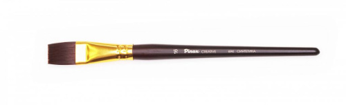 Кисть синтетика №16 плоская Pinax "Creative 694" жесткая, короткая ручка