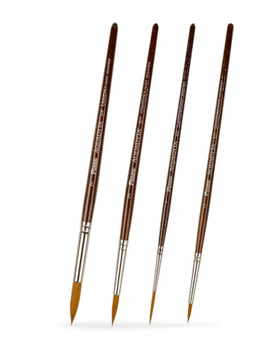 Набор кистей синтетика Pinax "AQUADYTA" АССОРТИ 4 шт