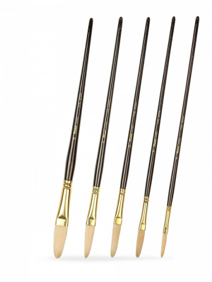 Набор кистей щетина Pinax "ARTISTS CLASSIC" овальные экстра-длинные 5 шт