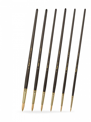 Набор кистей щетина Pinax "ARTISTS CLASSIC" круглые 6 шт