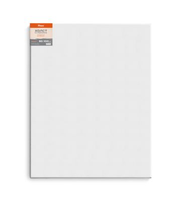 Холст на подрамнике Pinax 80х100 см 380 г 100% хлопок, мелкое зерно, акриловый грунт 3 слоя