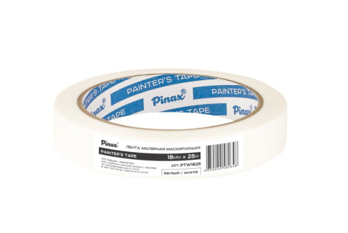 Лента малярная Pinax БЕЛАЯ 18мм х 25м