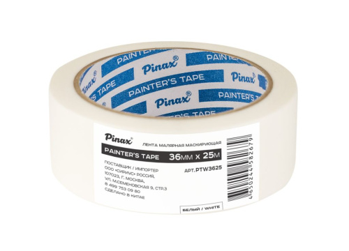 Лента малярная Pinax БЕЛАЯ 36мм х 25м