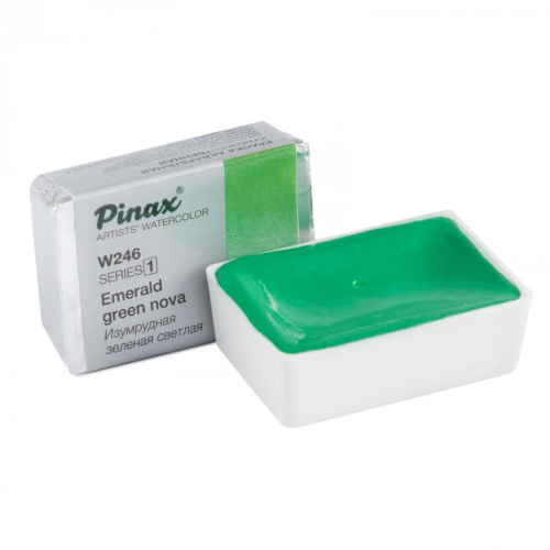 Акварель Pinax кювета 2,5 мл W246 Изумрудная Зеленая Светлая
