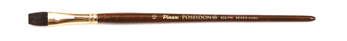 Кисть белка микс №10 плоская Pinax "Poseidon 824 FW" короткая ручка