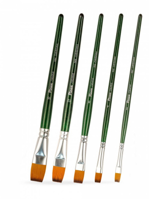 Набор кистей синтетика Pinax "CREATIVE" плоские 5 шт