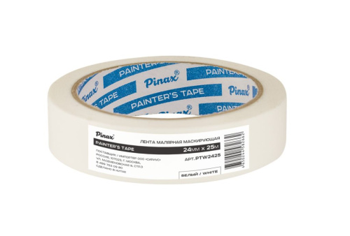 Лента малярная Pinax БЕЛАЯ 24мм х 25м