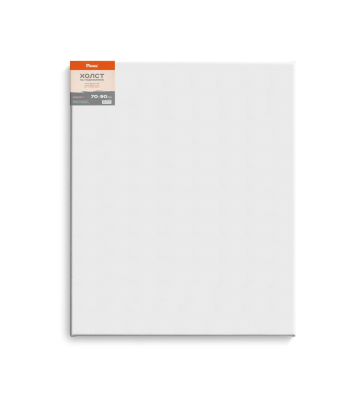 Холст на подрамнике Pinax 70х90 см 380 г 100% хлопок, мелкое зерно, акриловый грунт 3 слоя