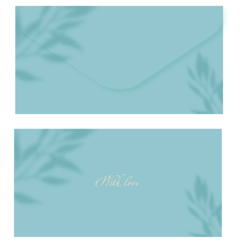 Конверт для денег MESHU "Aquamarine", 85*164 мм, soft-touchh, фольга