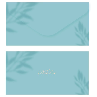 Конверт для денег MESHU "Aquamarine", 85*164 мм, soft-touchh, фольга