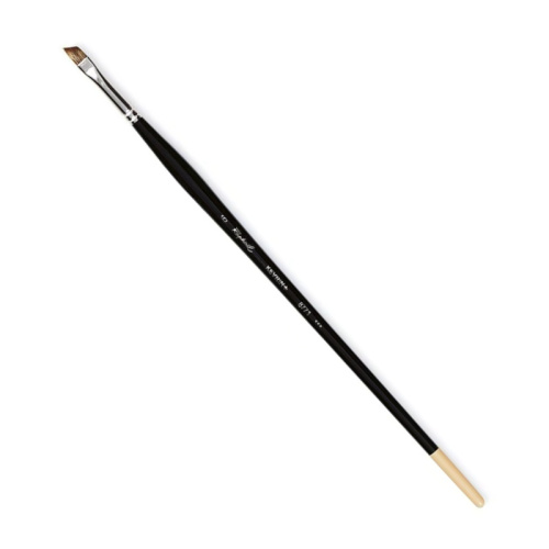 Кисть синтетика имитация мангуста №6 наклонная Sennelier "Kevrin+" длинная ручка