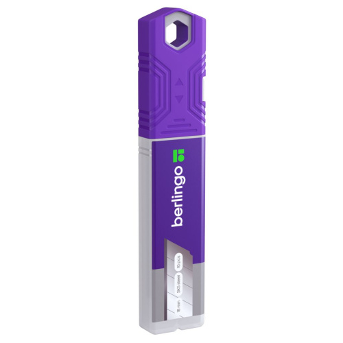 Лезвия для канцелярских ножей Berlingo 18 мм, 10 шт., в пластиковом пенале