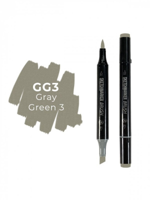 Маркер двухсторонний на спиртовой основе Sketchmarker Brush Цвет Серо зеленый 3