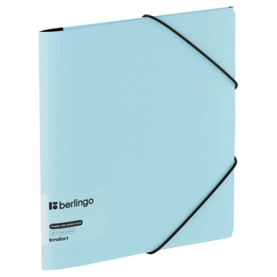 Папка на резинке Berlingo "Instinct" А5, пластик, 600 мкм, аквамарин