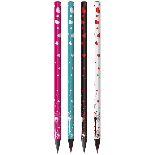 Карандаш чернографитный Berlingo "Riddle XS" HB, черное дерево, круглый, заточен., ассорти