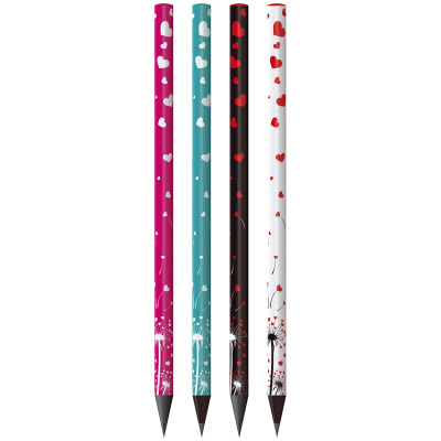 Карандаш чернографитный Berlingo "Riddle XS" HB, черное дерево, круглый, заточен., ассорти