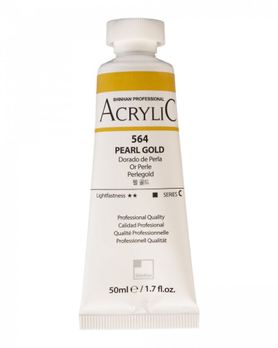 Акрил ShinHanart "Professional" туба 50 мл №564 Золотой перламутровый кат.C