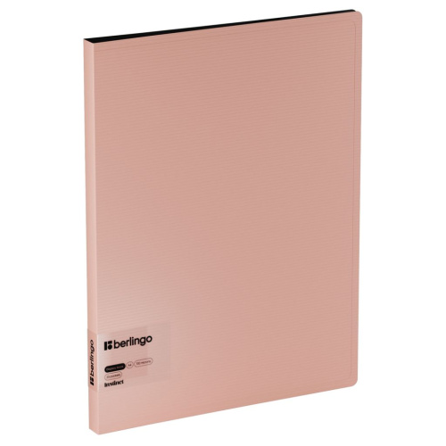 Папка с 20 вкладышами Berlingo "Instinct", 17 мм, 700 мкм, с внутр. карманом, фламинго