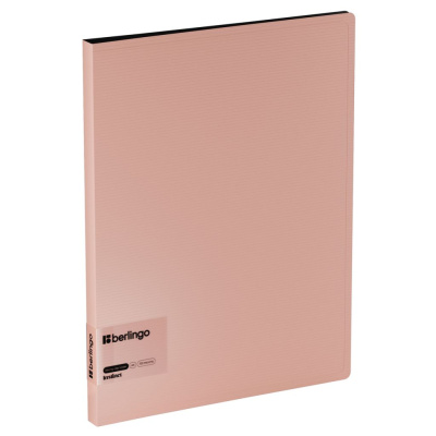 Папка c зажимом Berlingo "Instinct" А4, пластик, 17 мм, 700 мкм, с внутр. карманом, фламинго