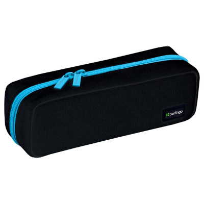 Пенал мягкий 1 отделение Berlingo "Blue" 205*60*65 мм, полиэстер