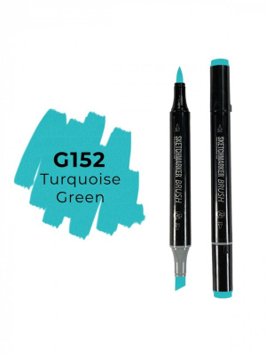 Маркер двухсторонний на спиртовой основе Sketchmarker Brush Цвет Бирюзово-зеленый