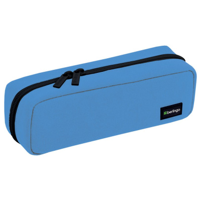 Пенал мягкий 1 отделение, Berlingo "Light blue" 205*60*65 мм, полиэстер