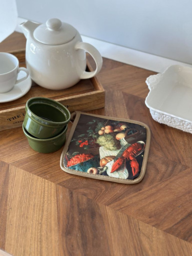 Прихватка вафля "Виноград в корзине"