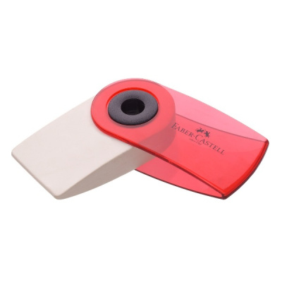 Ластик Faber-castell Sleeve mini, винил, полупрозрачный корпус , 54х25х13 мм