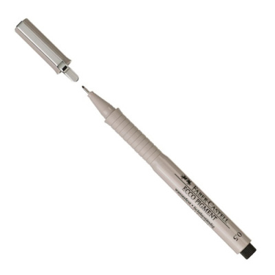 Ручка капиллярная Faber-Castell "Ecco Pigment" 0,5 мм, черный