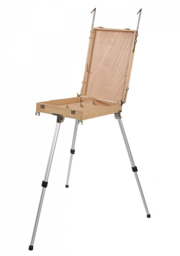 Этюдный ящик Гамма "Большой L03", бук, с алюминиевыми ножками