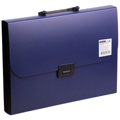 Папка-портфель 13 отделений OfficeSpace А4, 330*235*40 мм, 700 мкм, синий