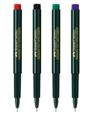 Ручка капиллярная Faber-Castell "Finepen" 0,4 мм