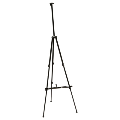 Мольберт алюминиевый переносной с полкой и держателем для кистей Гамма "Студия" 110*106*184 см, с че