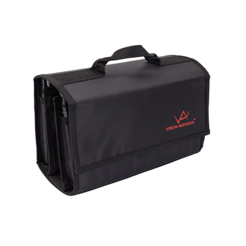 Пенал для маркеров VISTA-ARTISTA на 48 шт, 16 x 28 x 11 см, 100% нейлон, черный