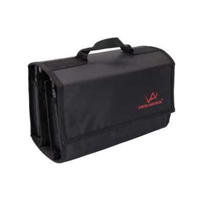 Пенал для маркеров VISTA-ARTISTA на 48 шт, 16 x 28 x 11 см, 100% нейлон, черный