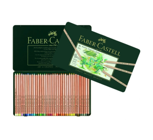 Набор карандашей пастельных Faber-castell "Pitt" 36 цв в металле