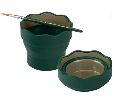 Стаканчик для воды Faber-castell "Clic & Go" зеленый