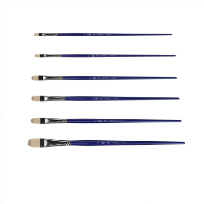 Кисть синтетика овальная Гамма "Манеж" длинная ручка