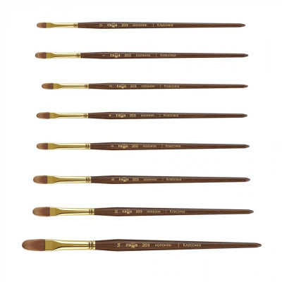 Кисть колонок овальная Гамма "Классика"