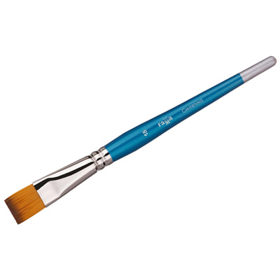 Кисть синтетика №18 плоская Гамма короткая ручка